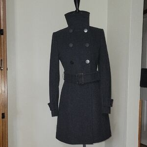 Elegant Gray Trench Coat